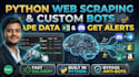 do web automation, custom bots, and python web scraping