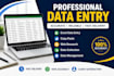 do accurate data entry and data management