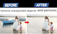 remove unwanted objects or replace people and objects