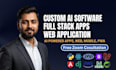 develop ai software, full stack, web application, ai software developer ai web