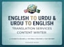 do professional translation and content writings