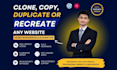 clone, copy, duplicate or recreate any website in wordpress elementor