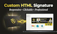 create HTML signature for gmail and outlook