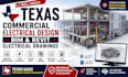 create texas commercial electrical design, bim and revit electrical drawing