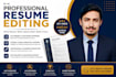 professionally edit, update and improve your resume