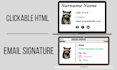 create a clickable HTML email signature