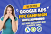 setup, manage and optimize google ads PPC campaign