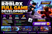 do roblox full game development, roblox scripter, combat system, luau scripting