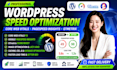 optimize wordpress speed core web vitals google pagespeed insights fix