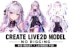 layered psd live2d vtuber model live2d cubism anime avatar