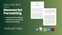 book formatting, paperback formatting manuscript formatting hardcover formatting