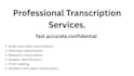 provide transcription and data analysis services