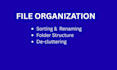 organize, rename, and sort your files into a clean folder structure