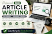 write high quality articles and blog posts