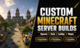 build custom minecraft server spawn hub lobby and maps