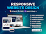 design a responsive website using HTML, CSS and bootstrap
