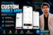 develop flutter android and ios app with modern UI design