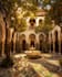 create luxury moroccan riad interior ai art