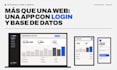 develop your web app with login, database and admin panel