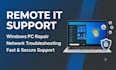 provide remote IT support for windows PC troubleshooting