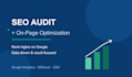do SEO audit and on page optimization