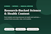 write biotech and health articles backed by research