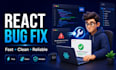 fix react and nextjs bugs javascript errors and API issues