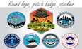 design professional badge, patch, round sticker, label,logo design