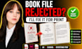 make your existing book file print ready