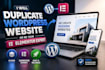 duplicate wordpress website or be your elementor expert