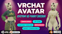 create custom vrchat avatar, vrc avatar, 3d furry avatar, anime, quest ready