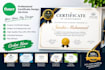 create a professional certificate design