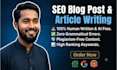 write human written SEO optimized blog post and article