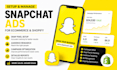 setup and manage snapchat ads for ecommerce shopify with snap pixel optimization