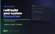 create a custom discord bot with moderation and economy features
