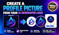 create a profile picture from your ai generated logo