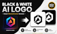 create a black and white version of your ai logo