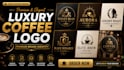 design a luxury coffee logo
