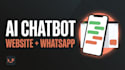 build ai chatbot for website, whatsapp chatbot, customer support agent