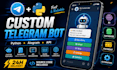 develop a professional custom telegram bot using python