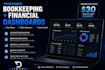 do bookkeeping and create financial dashboard for you