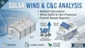 do solar panel wind ballast calculation and component cladding pressure