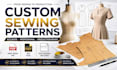 create sewing patterns with grading for fashion brands and apparel production