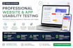 test and review your web or mobile application for usability, UI, and API bugs