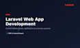 develop custom PHP laravel web application and admin panel