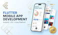 be your flutter developer for android and ios apps