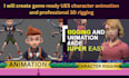 create game ready ue5 character animation and professional 3d rigging