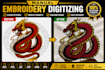 manually digitize logo for custom embroidery