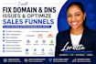 fix godaddy, namecheap, cloudflare dns, domain connection, systeme io funnel