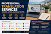 translate your content, available in five languages